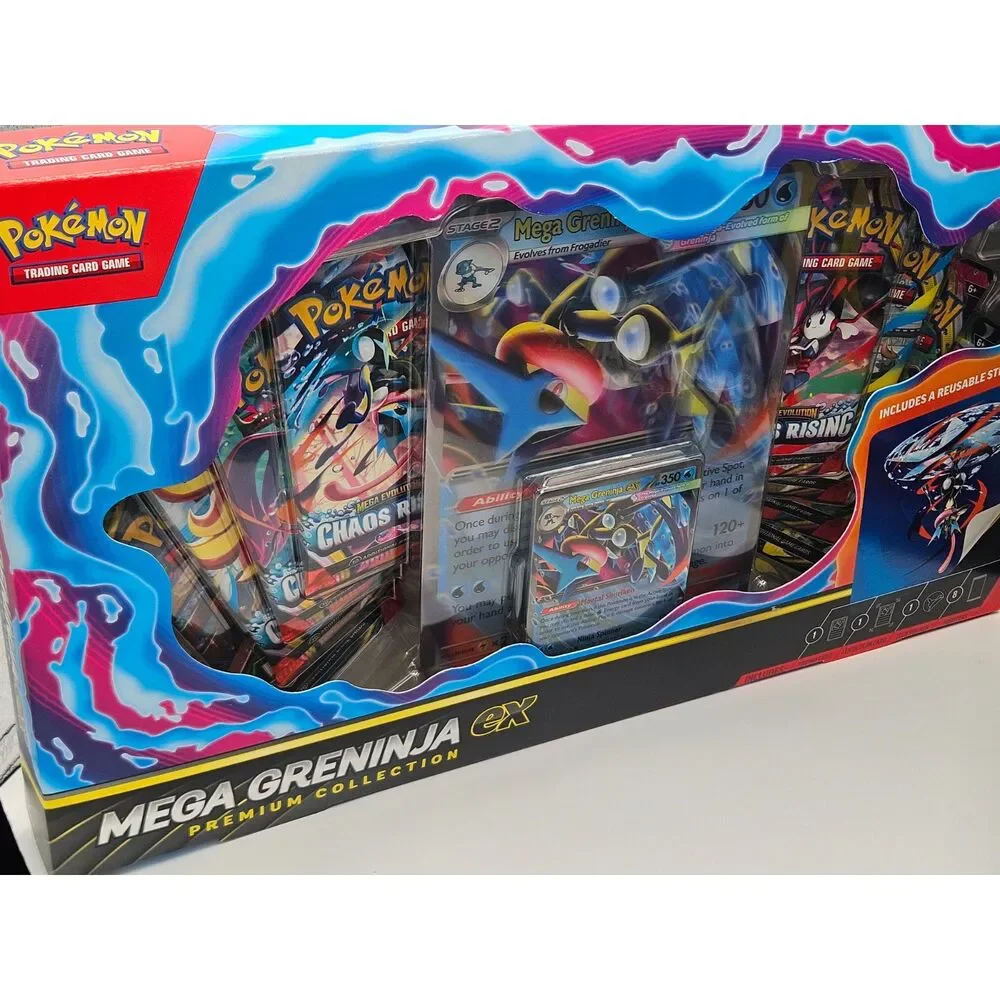 Pokémon TCG Mega Greninja ex Premium Collection Box Factory Sealed (2)